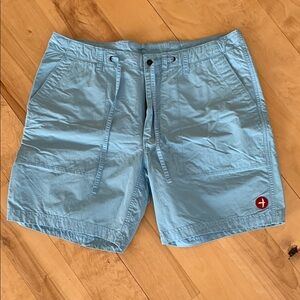 NWOT Hackberry Relwen Drawstring Paddle Hybrid Shorts - Sky Blue (Size 34)